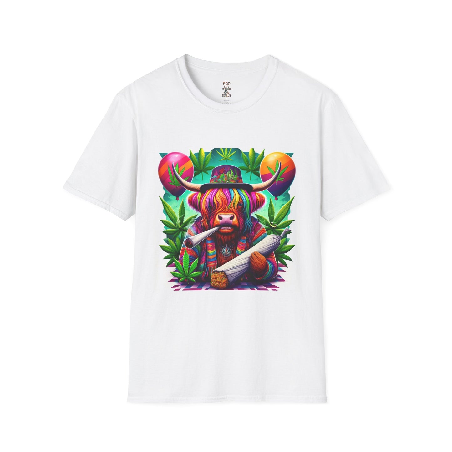 Spliff the Cow Unisex Softstyle T-Shirt