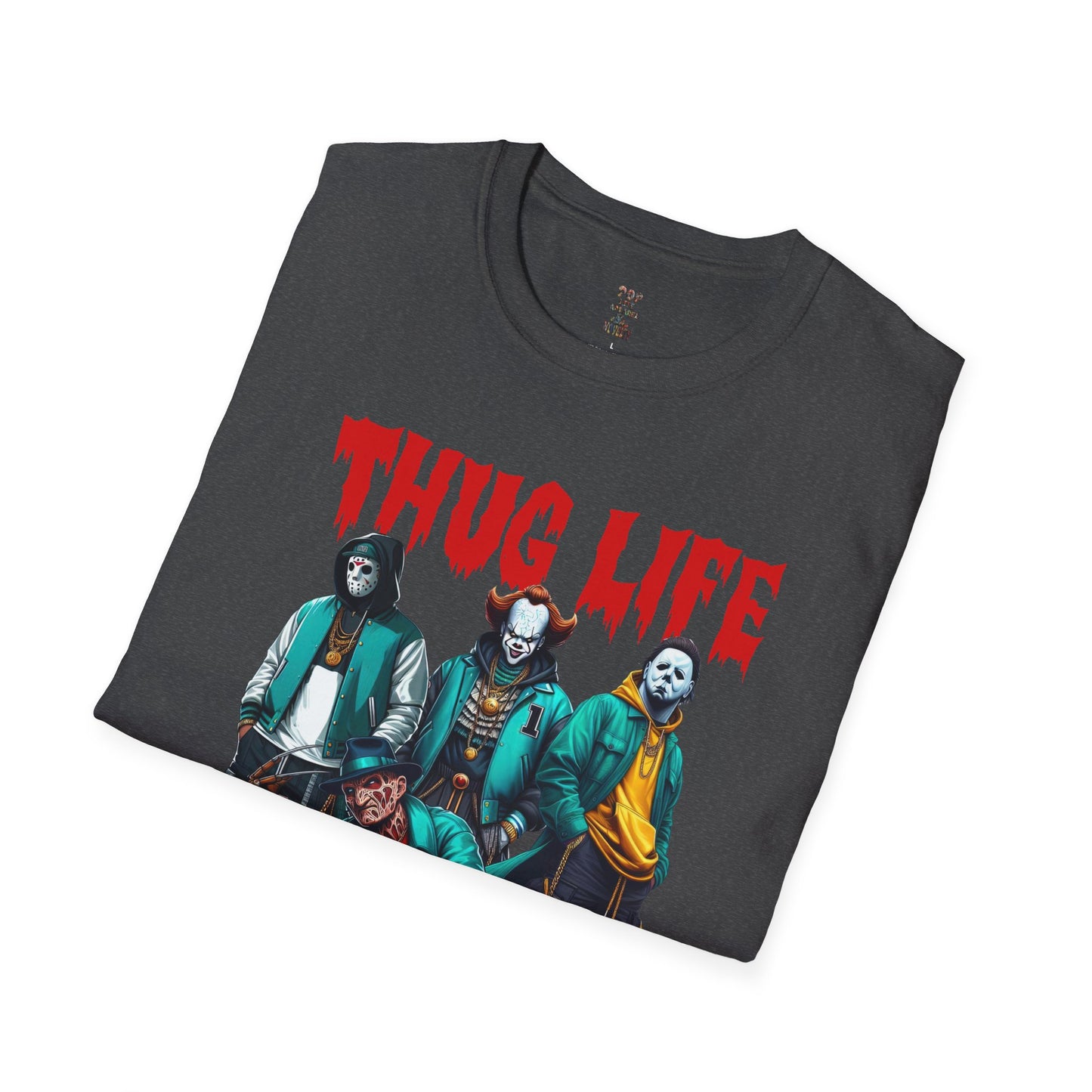 Thug Life Horror Club Pic Unisex Softstyle T-Shirt