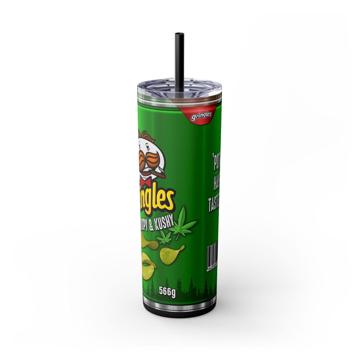 Gringles Chips Tumbler with Straw, 20oz