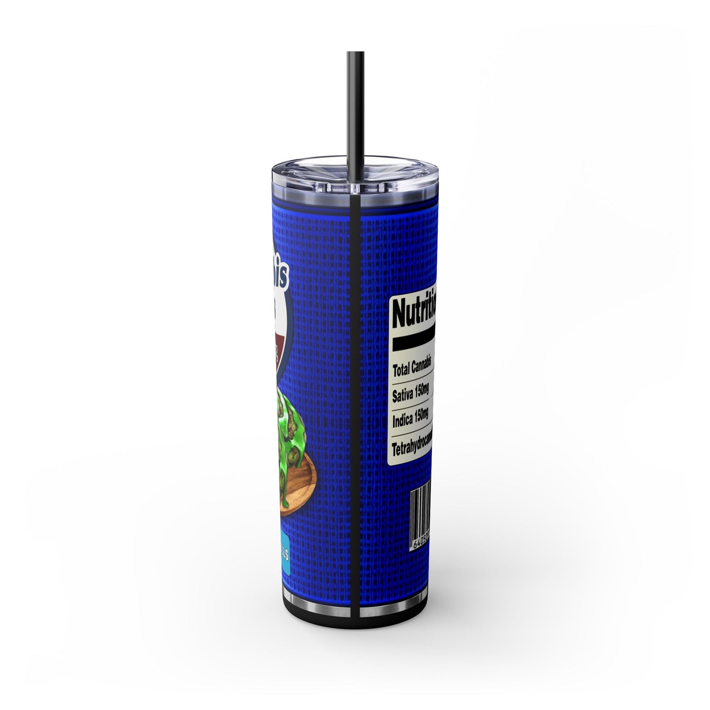 Cannabis Rolls Tumbler with Straw, 20oz