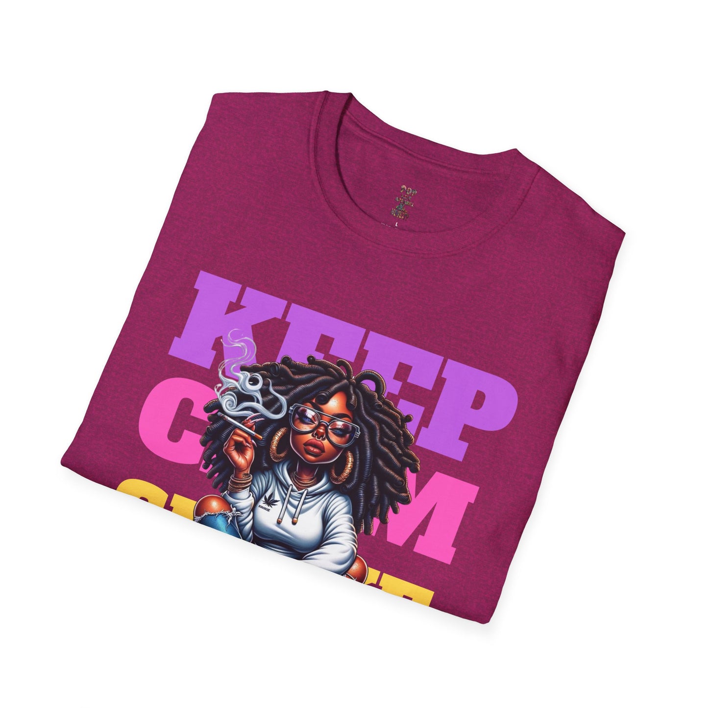 Keep Clam Smoke Weed Softstyle T-Shirt