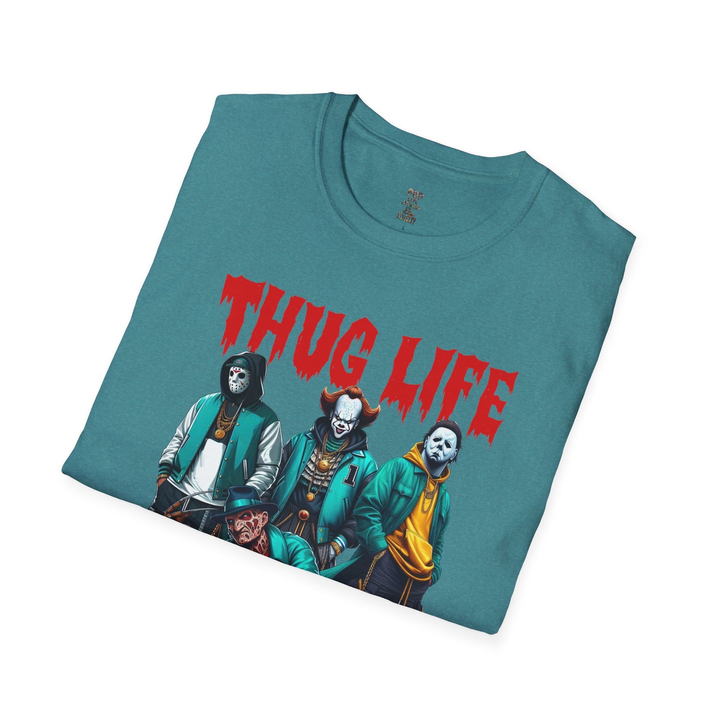Thug Life Horror Club Pic Unisex Softstyle T-Shirt