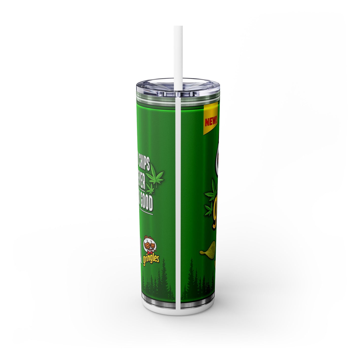 Gringles Chips Tumbler with Straw, 20oz