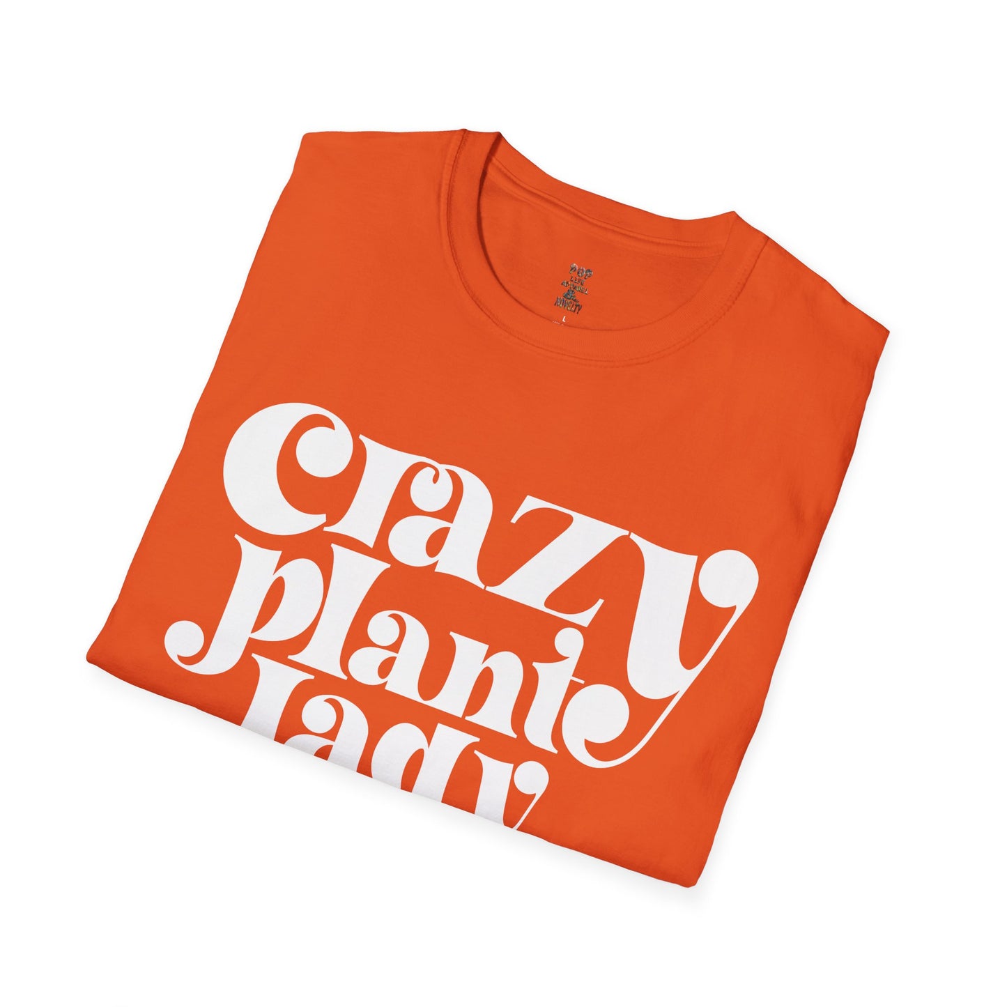 Crazy Plant Lady White Unisex Softstyle T-Shirt