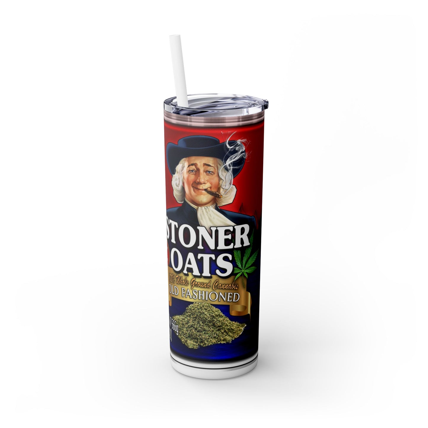 Stoner Oats Tumbler with Straw, 20oz