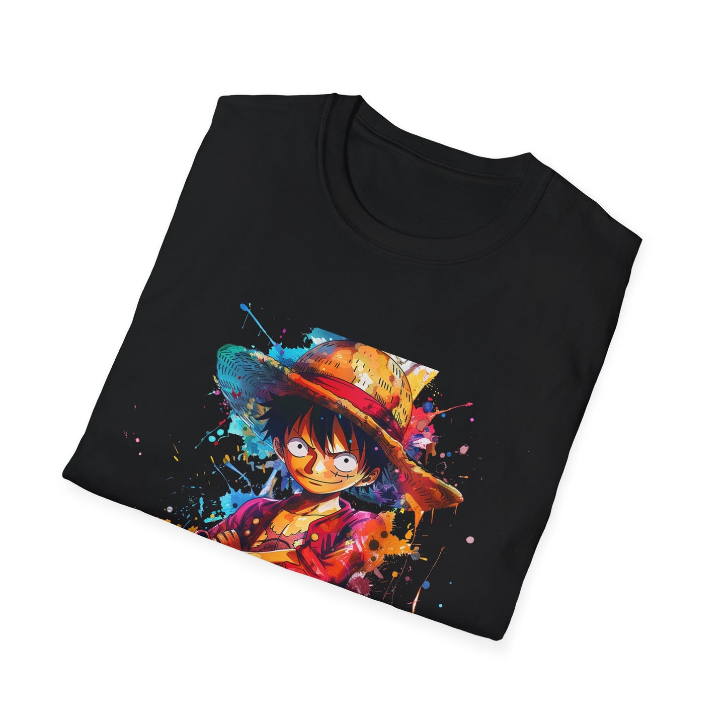 Luffy I Wish You Would Watercolor Softstyle T-Shirt