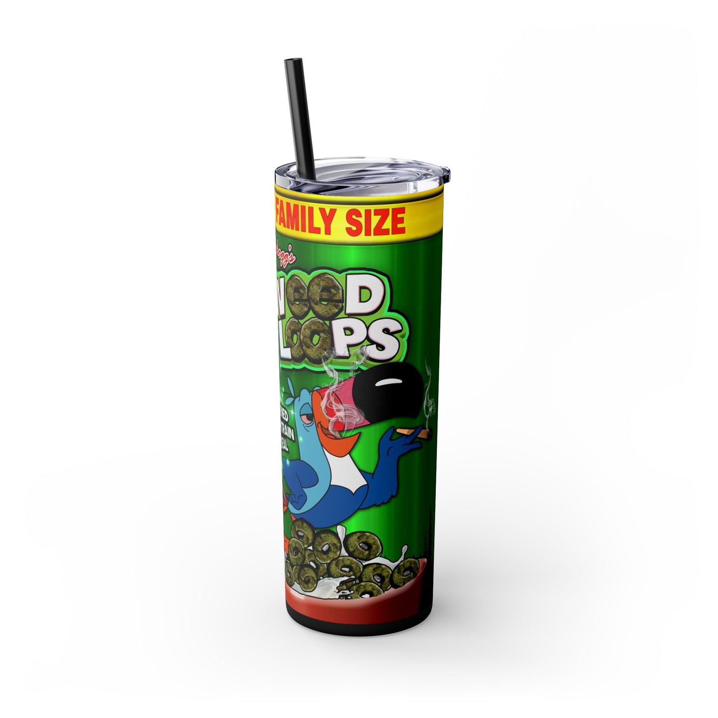 Weed Loops Tumbler with Straw, 20oz