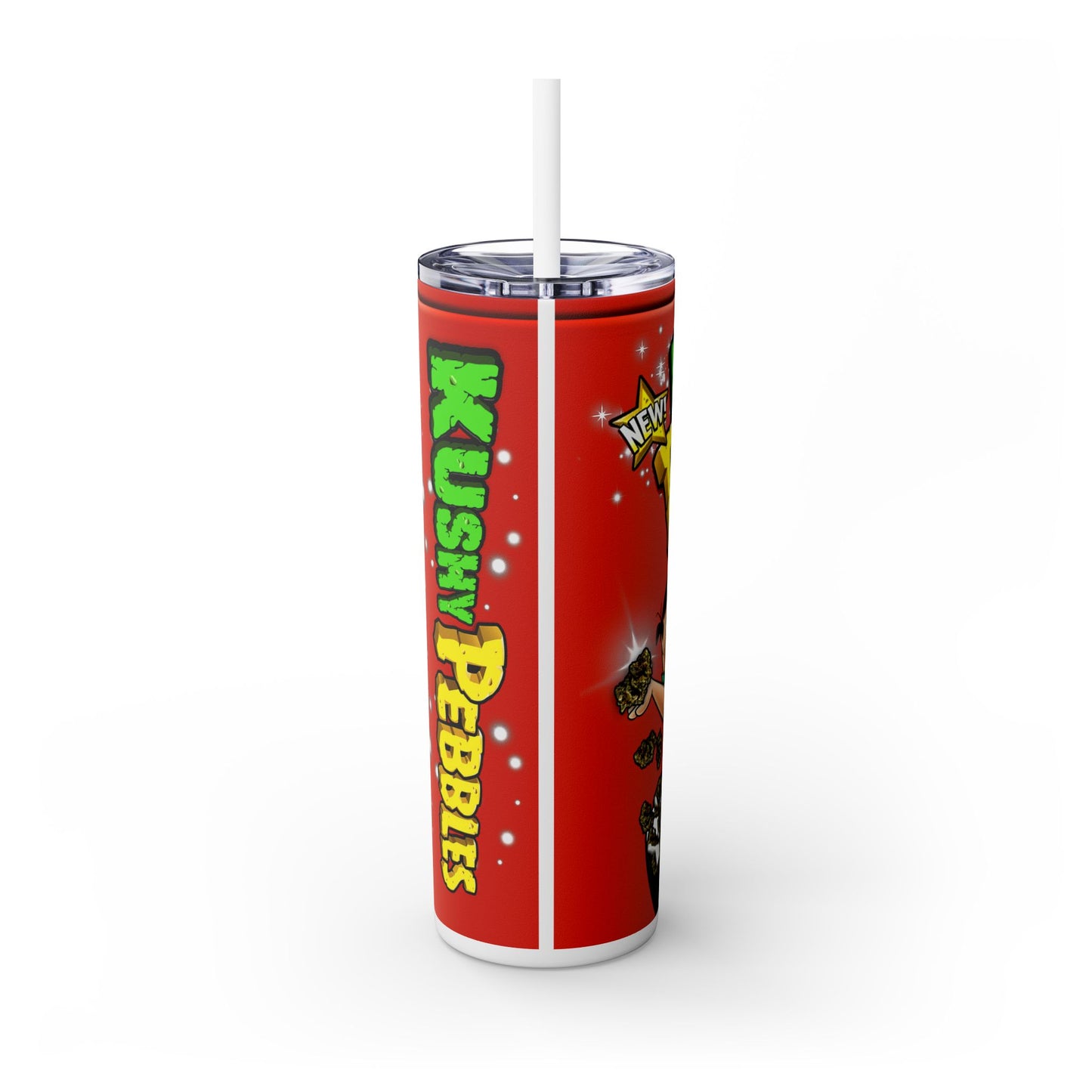 Kushy Pebbles Tumbler with Straw, 20oz