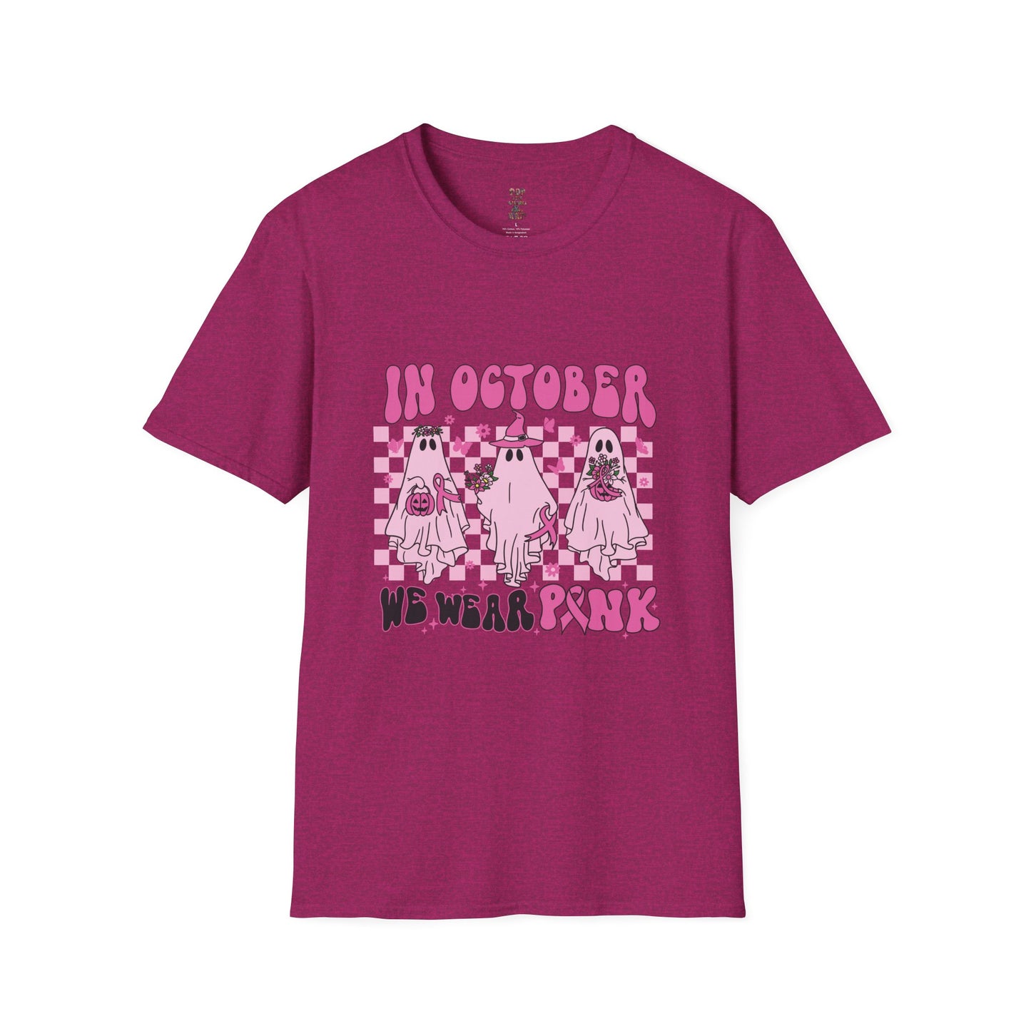 In October We Wear Pink Ghost Softstyle T-Shirt