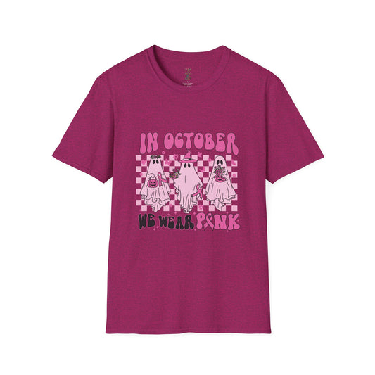 In October We Wear Pink Ghost Softstyle T-Shirt