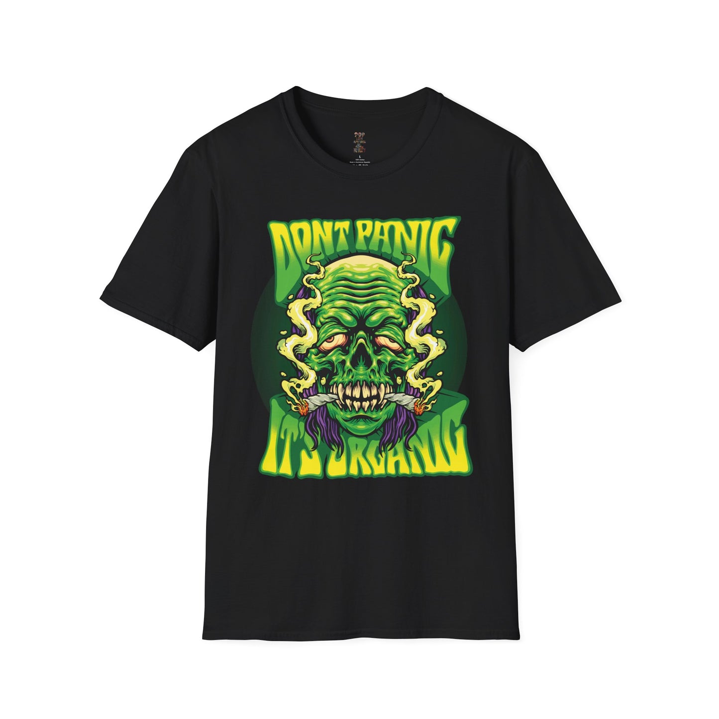 Don't Panic it's Organic Unisex Softstyle T-Shirt