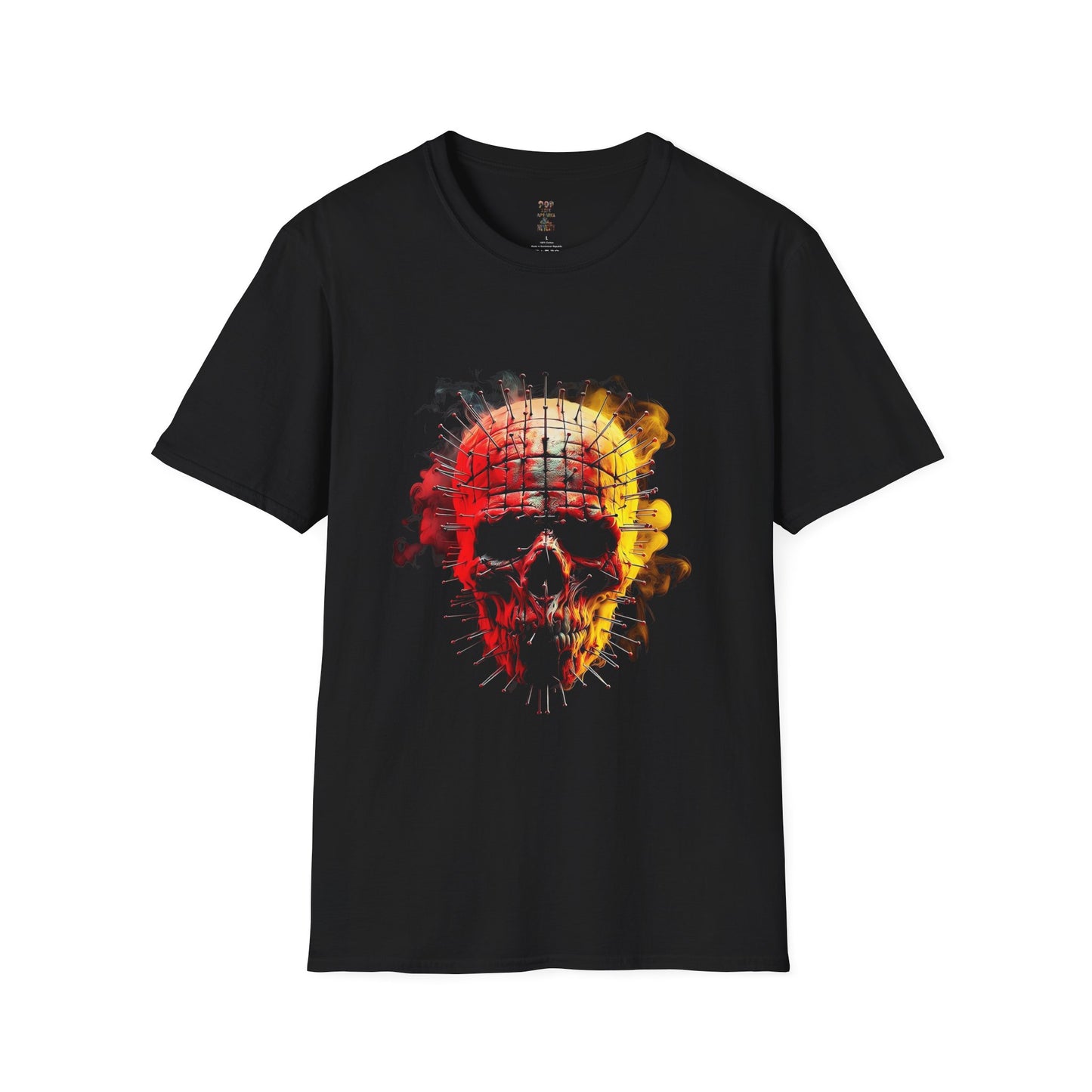 Horror Smoke Pinhead Unisex Softstyle T-Shirt