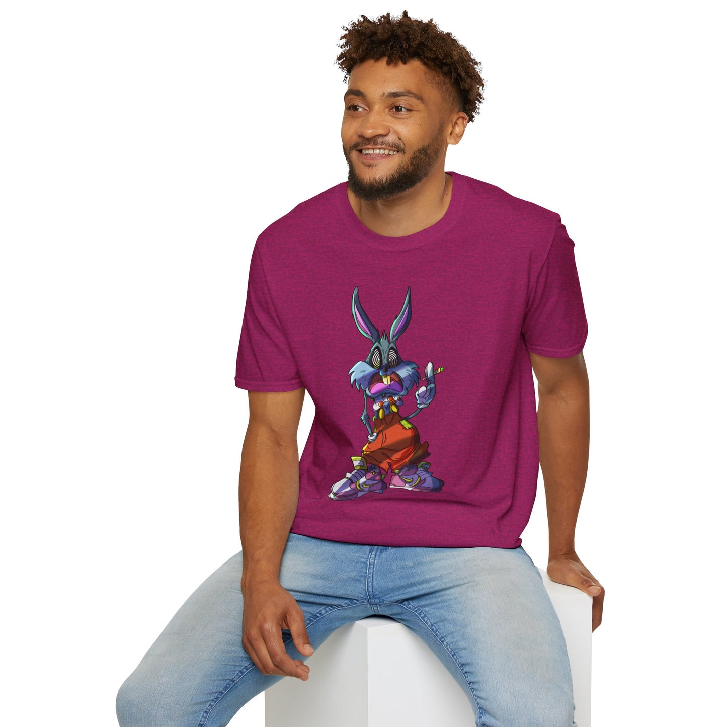 Crazy Bunny Unisex Softstyle T-Shirt