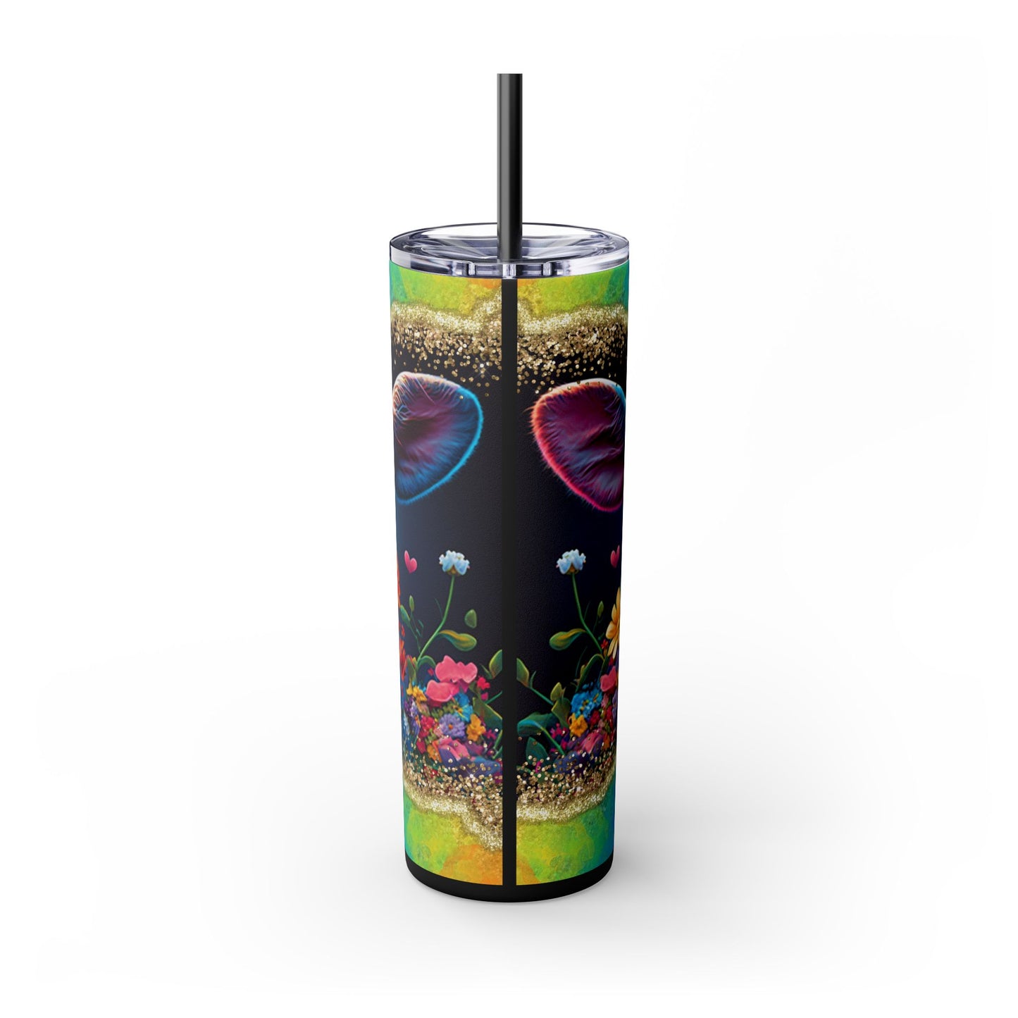 Flower Child Heffer Tumbler with Straw, 20oz