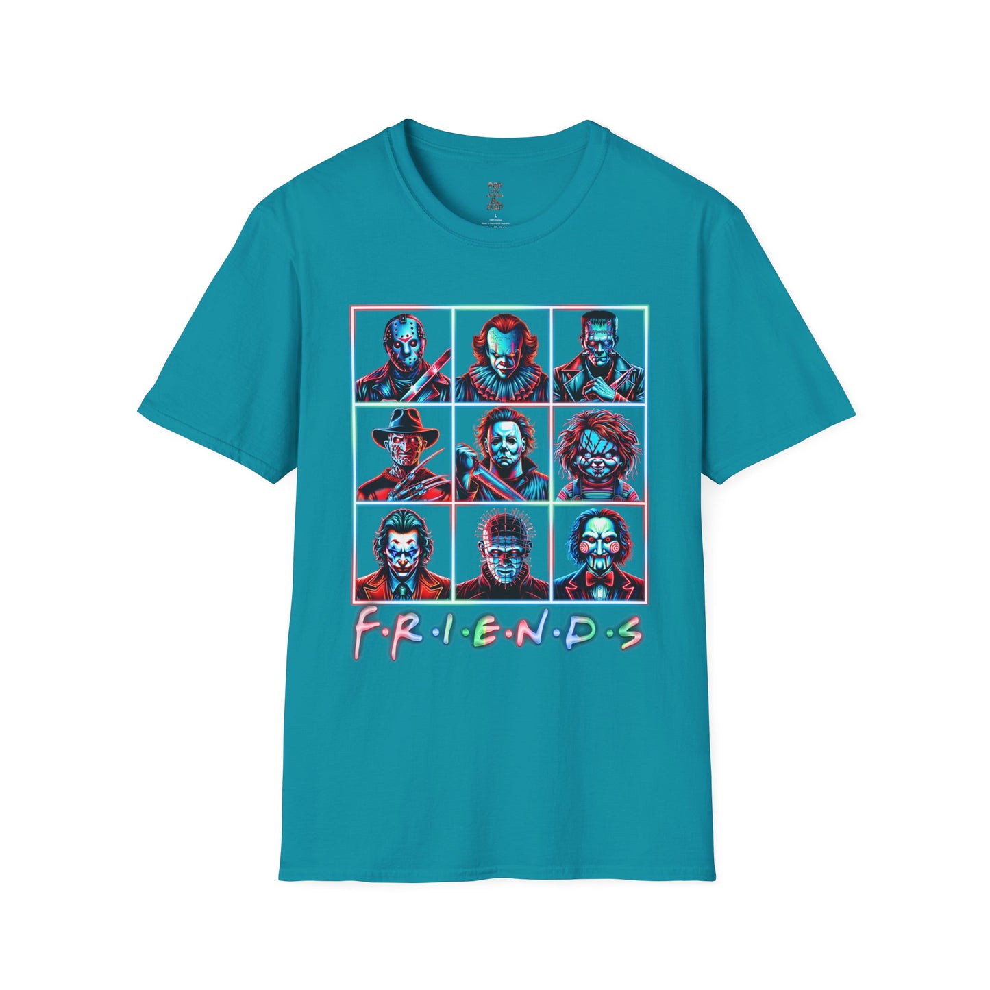 Horror Friends Tic Tac Toe Unisex Softstyle T-Shirt