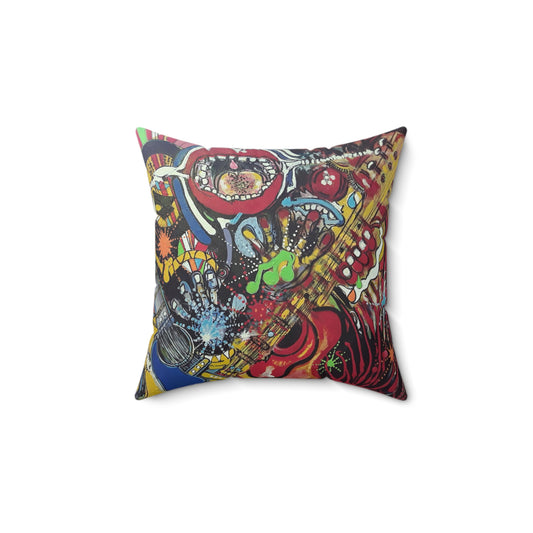 The Clowns Spun Polyester Square Pillow