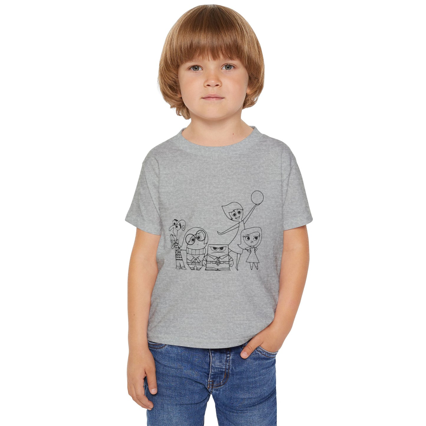 Inside Out Crew Coloring Shirt Heavy Cotton™ Toddler T-shirt