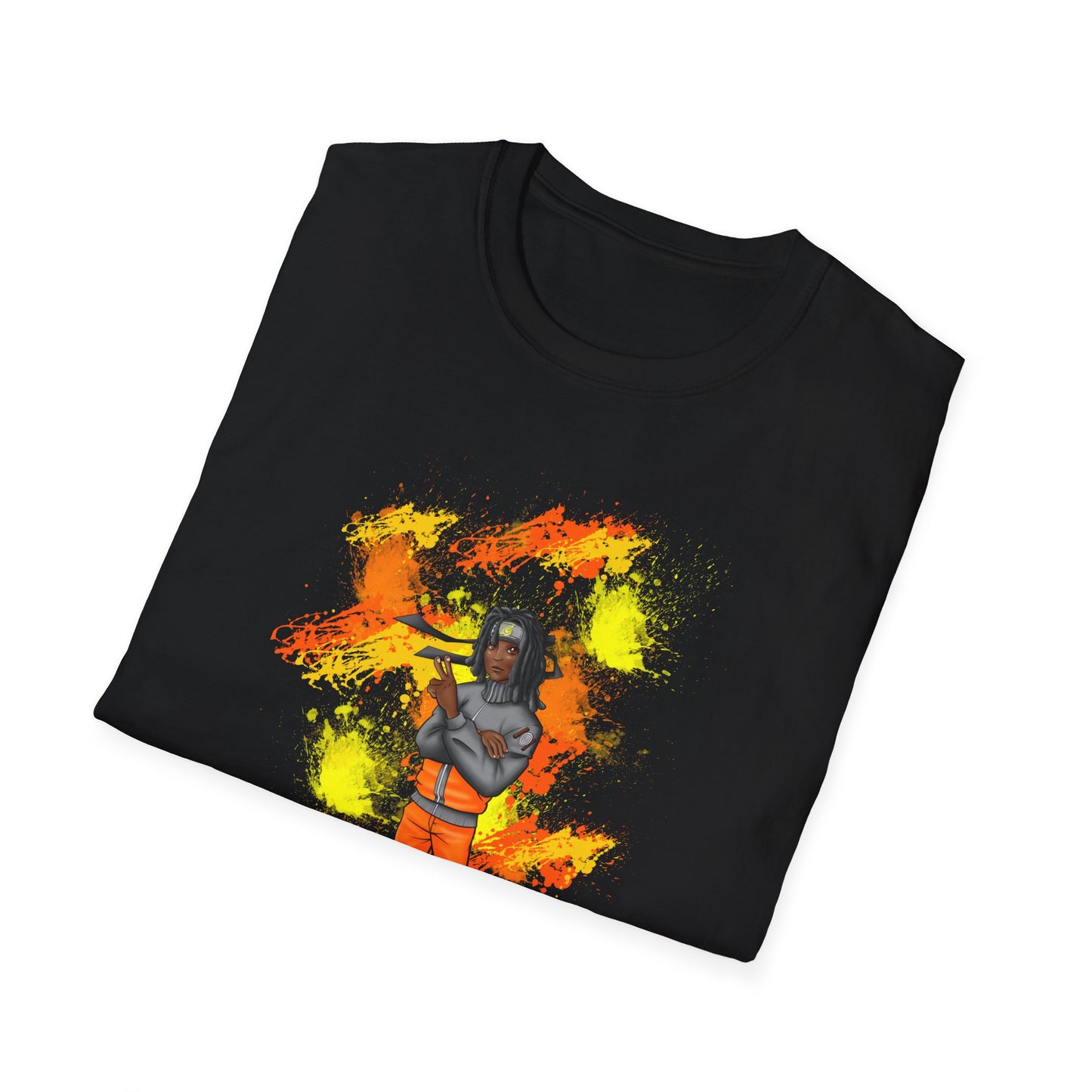 Melanin Naruto Unisex Softstyle T-Shirt