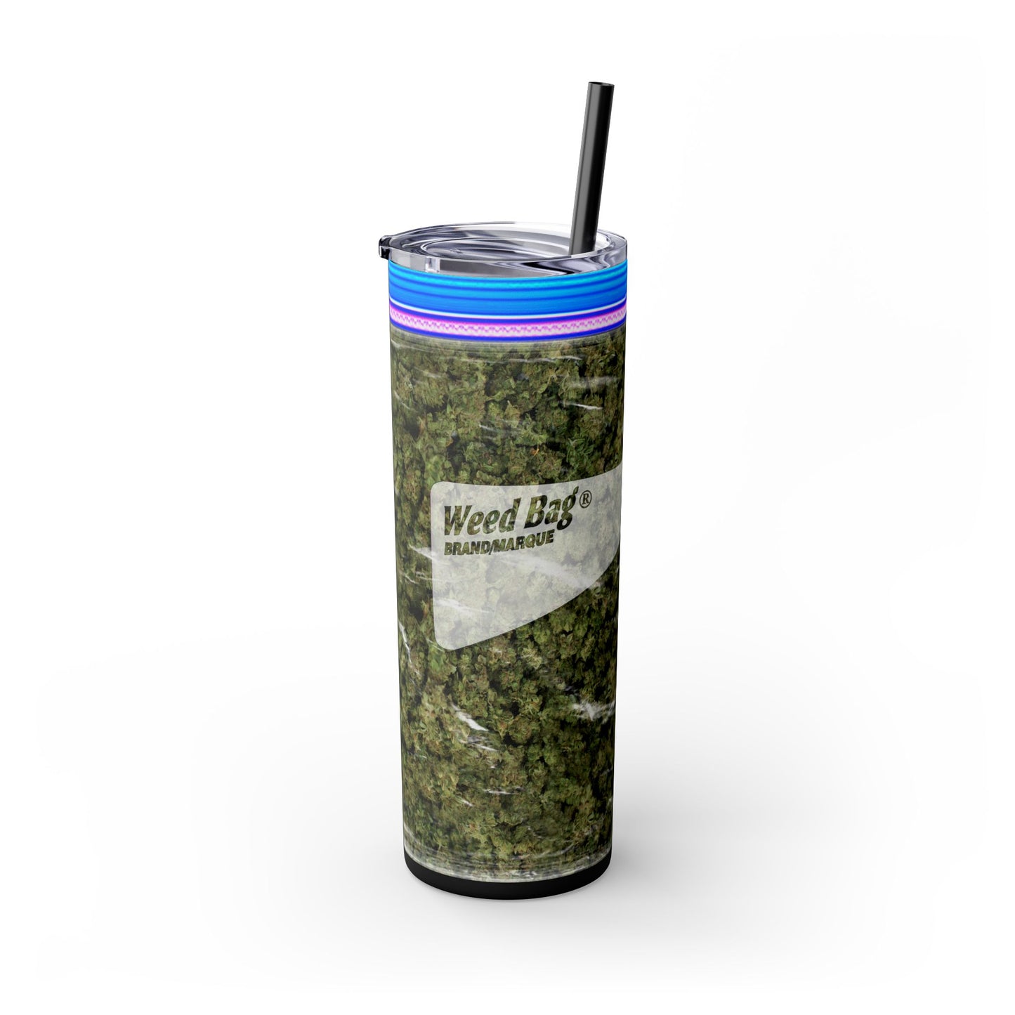 Weed Bag Tumbler with Straw, 20oz