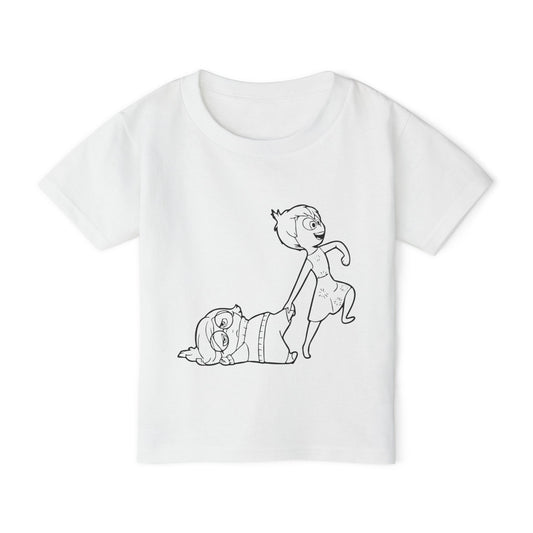 Joy and Sadness Coloring Shirt Heavy Cotton™ Toddler T-shirt