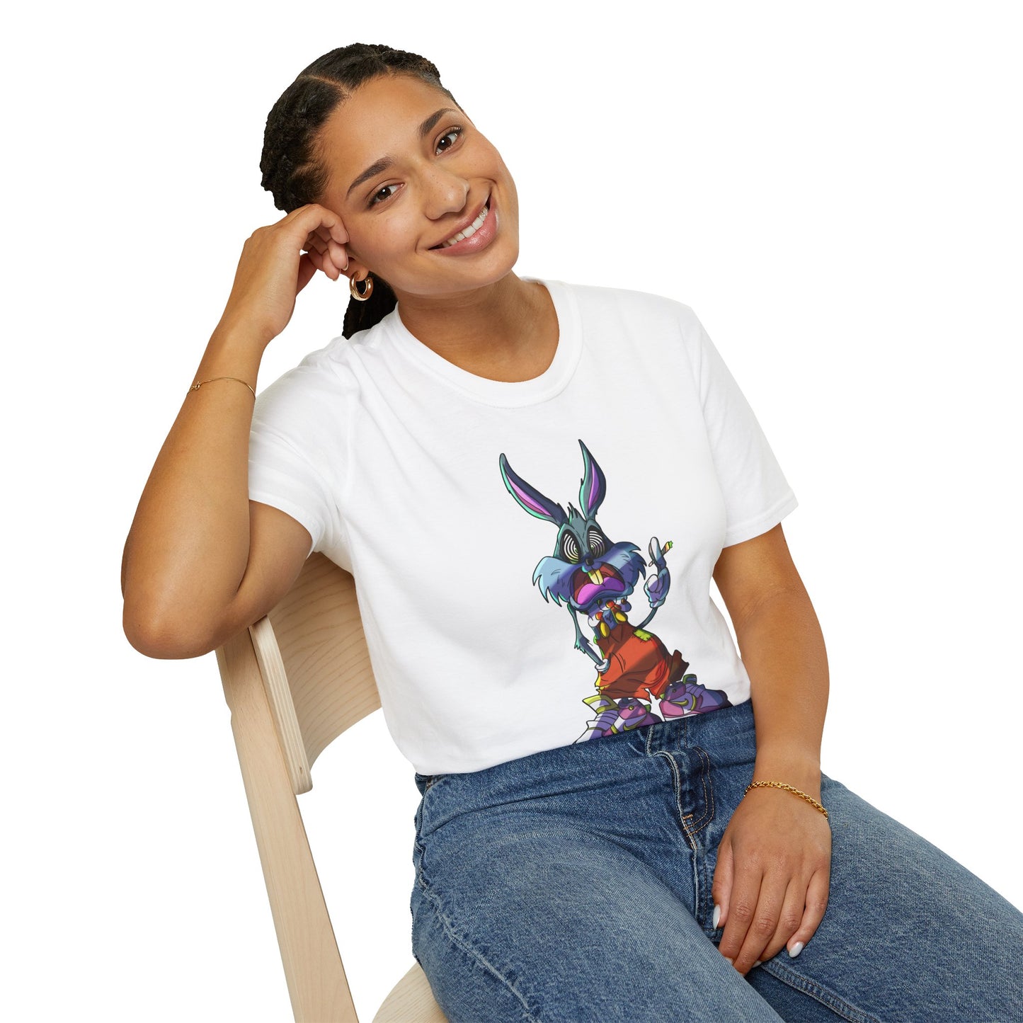 Crazy Bunny Unisex Softstyle T-Shirt