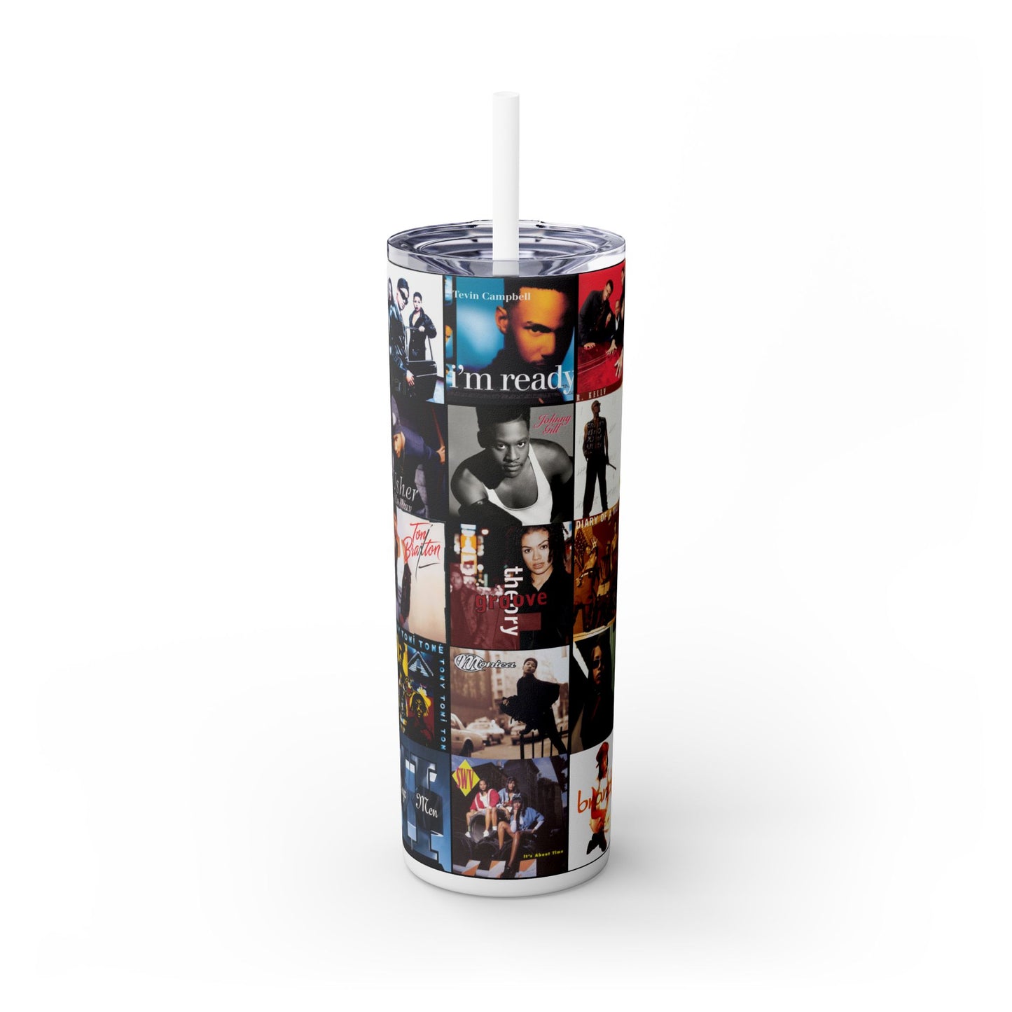 90's R&B Tumbler with Straw, 20oz