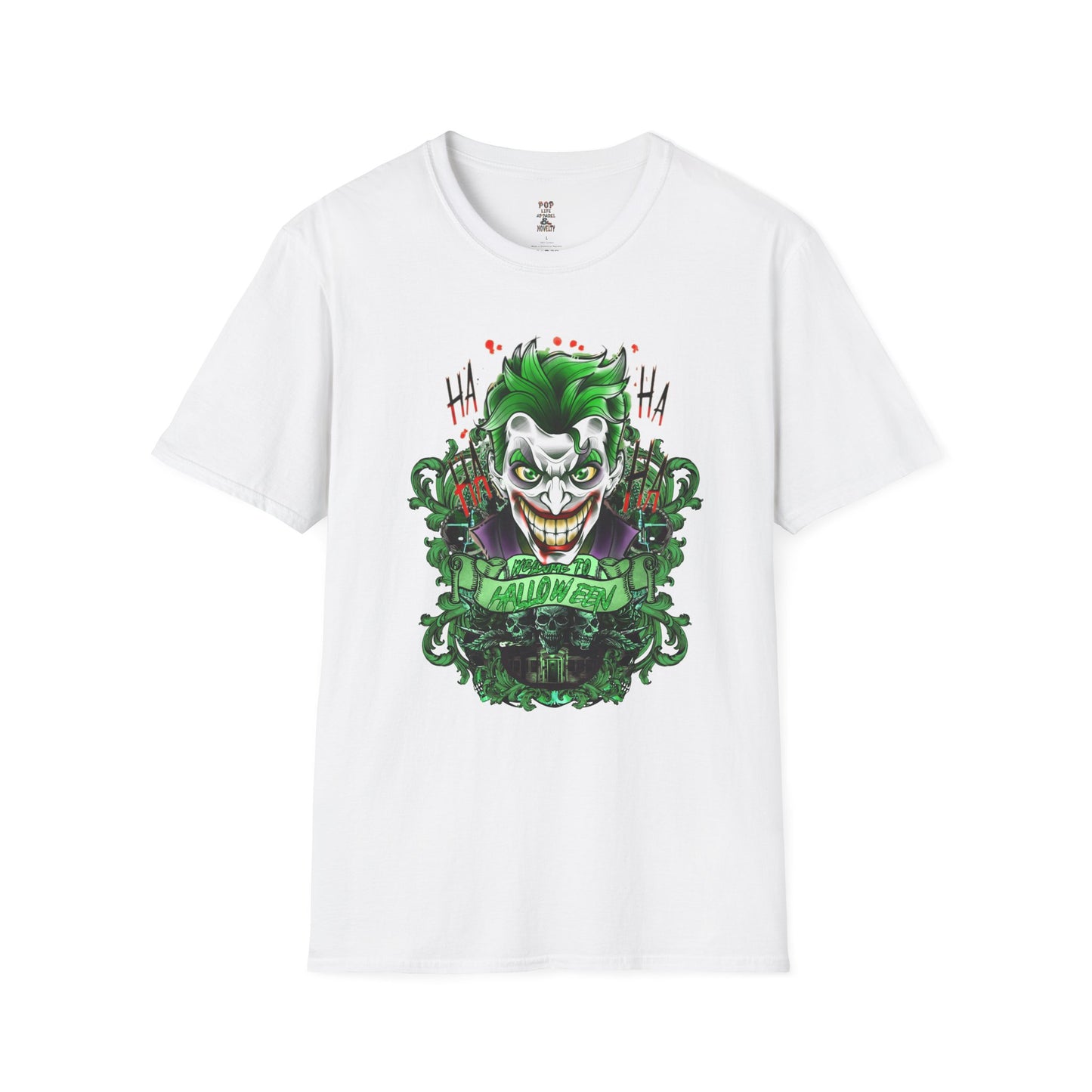 Joker Welcome to Halloween Unisex Softstyle T-Shirt