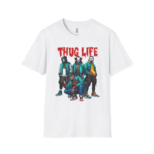 Thug Life Horror Club Pic Unisex Softstyle T-Shirt