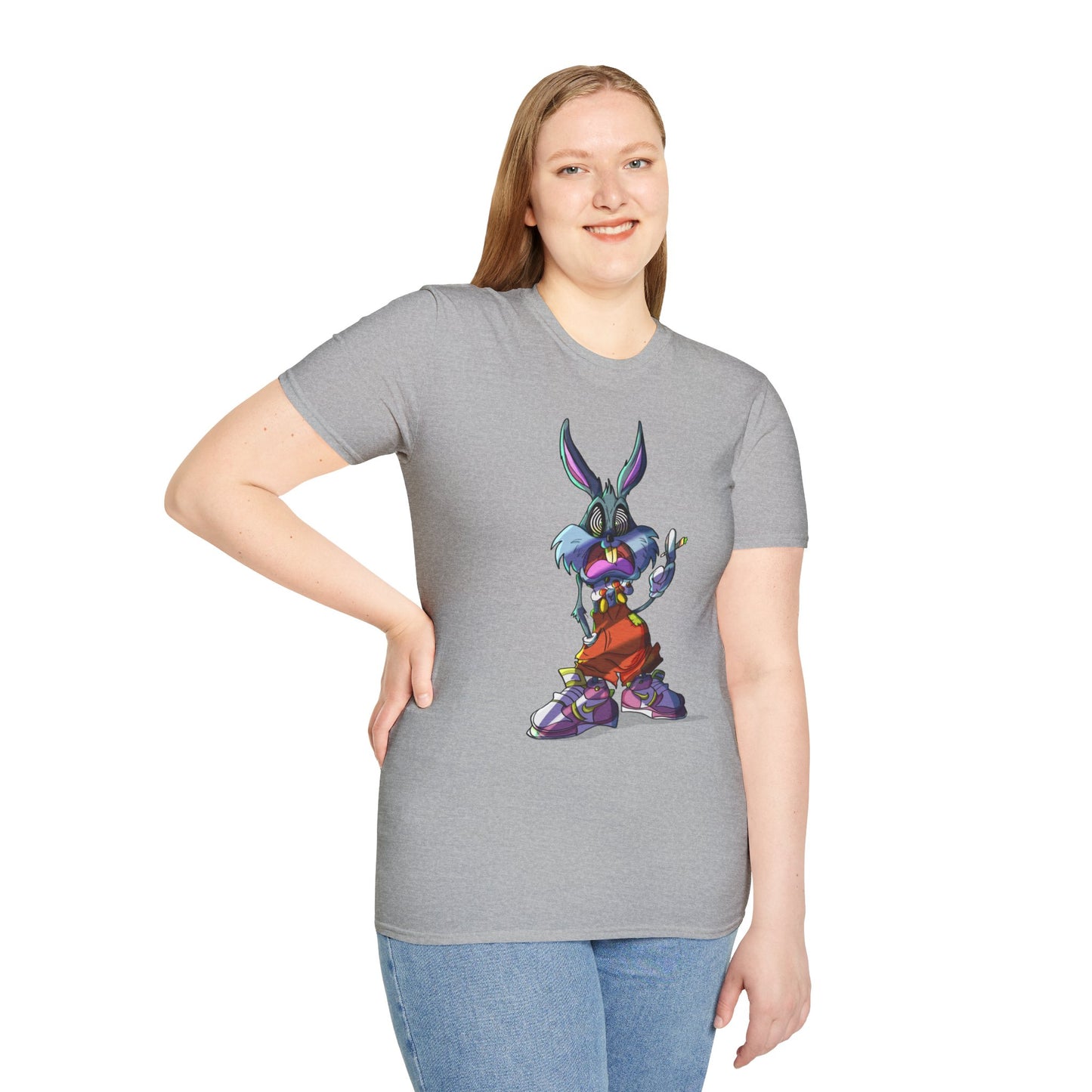 Crazy Bunny Unisex Softstyle T-Shirt