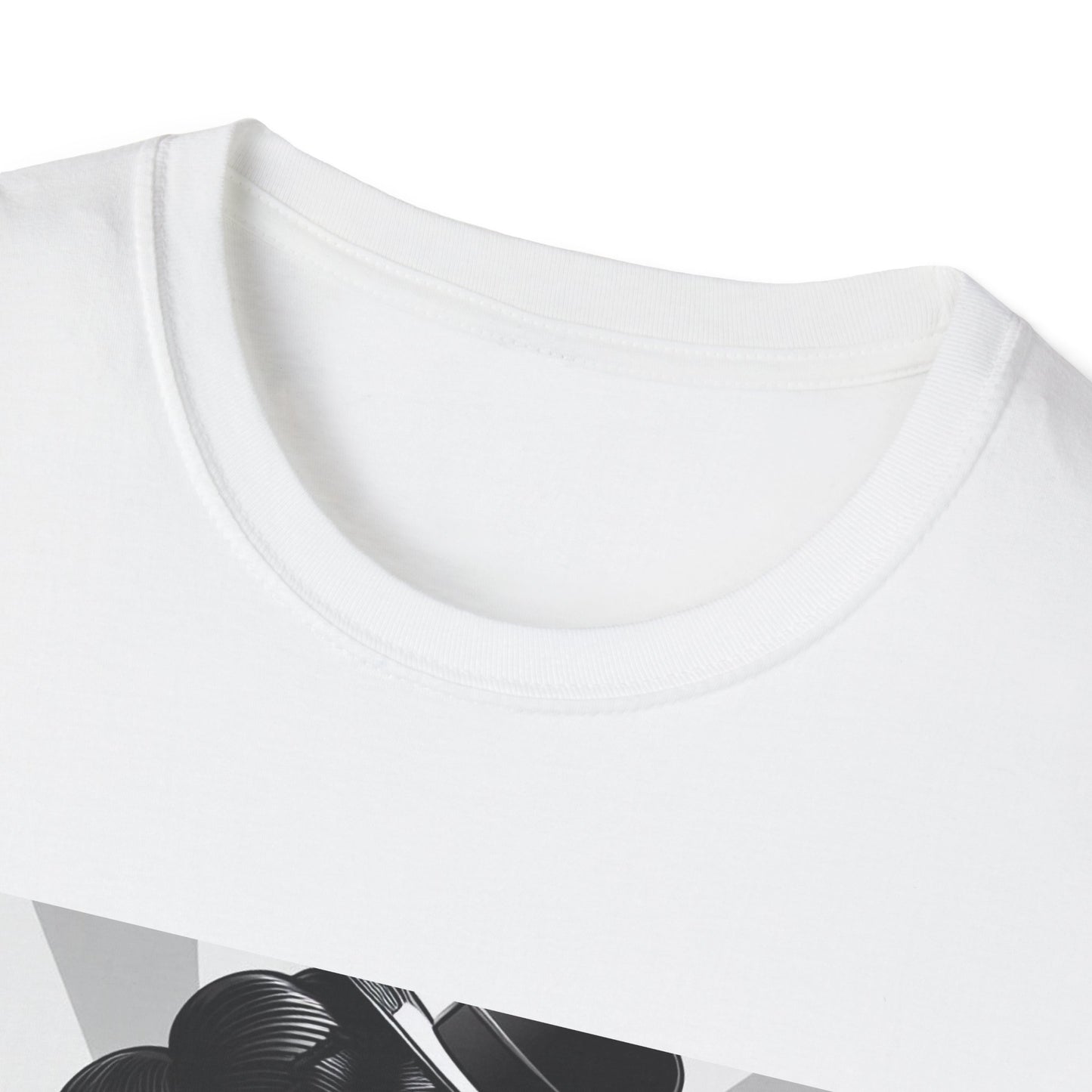 Black and White Boop Unisex Softstyle T-Shirt