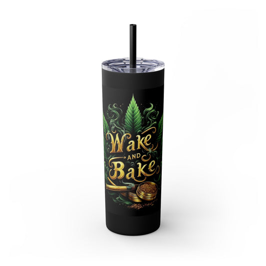 Wake and Bake Tumbler with Straw, 20oz