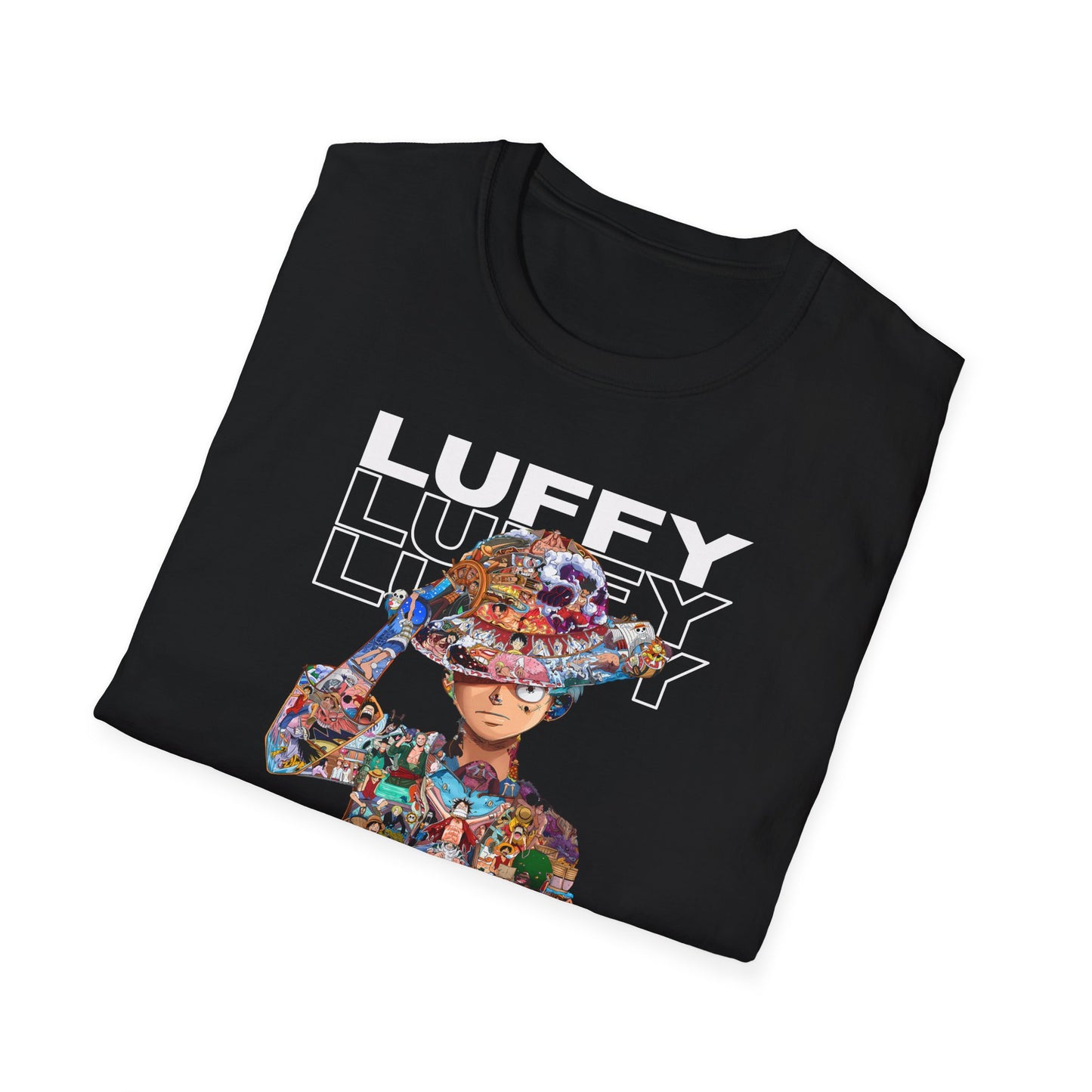 One Piece Luffy Collage Softstyle T-Shirt