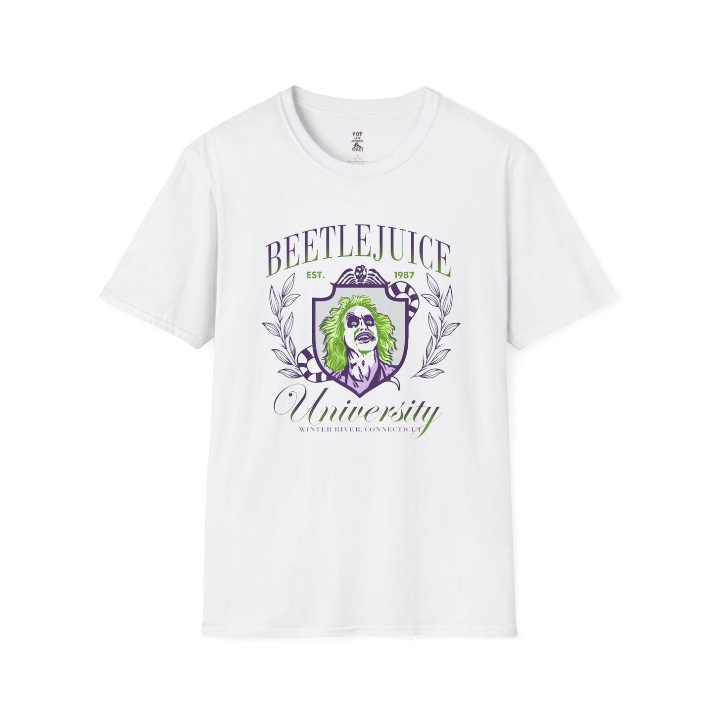 Beetlejuice University Unisex Softstyle T-Shirt