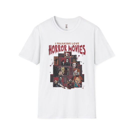 I Freaking Love Horror Movies Unisex Softstyle T-Shirt