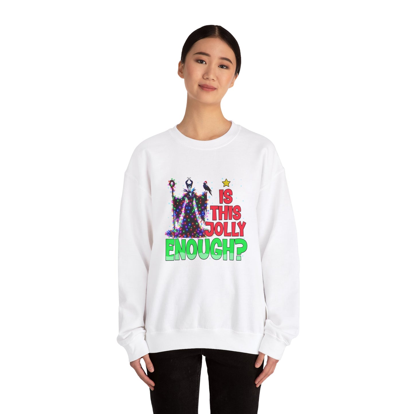 Is this Jolly Enough Unisex Heavy Blend™ Crewneck Sweatshirt