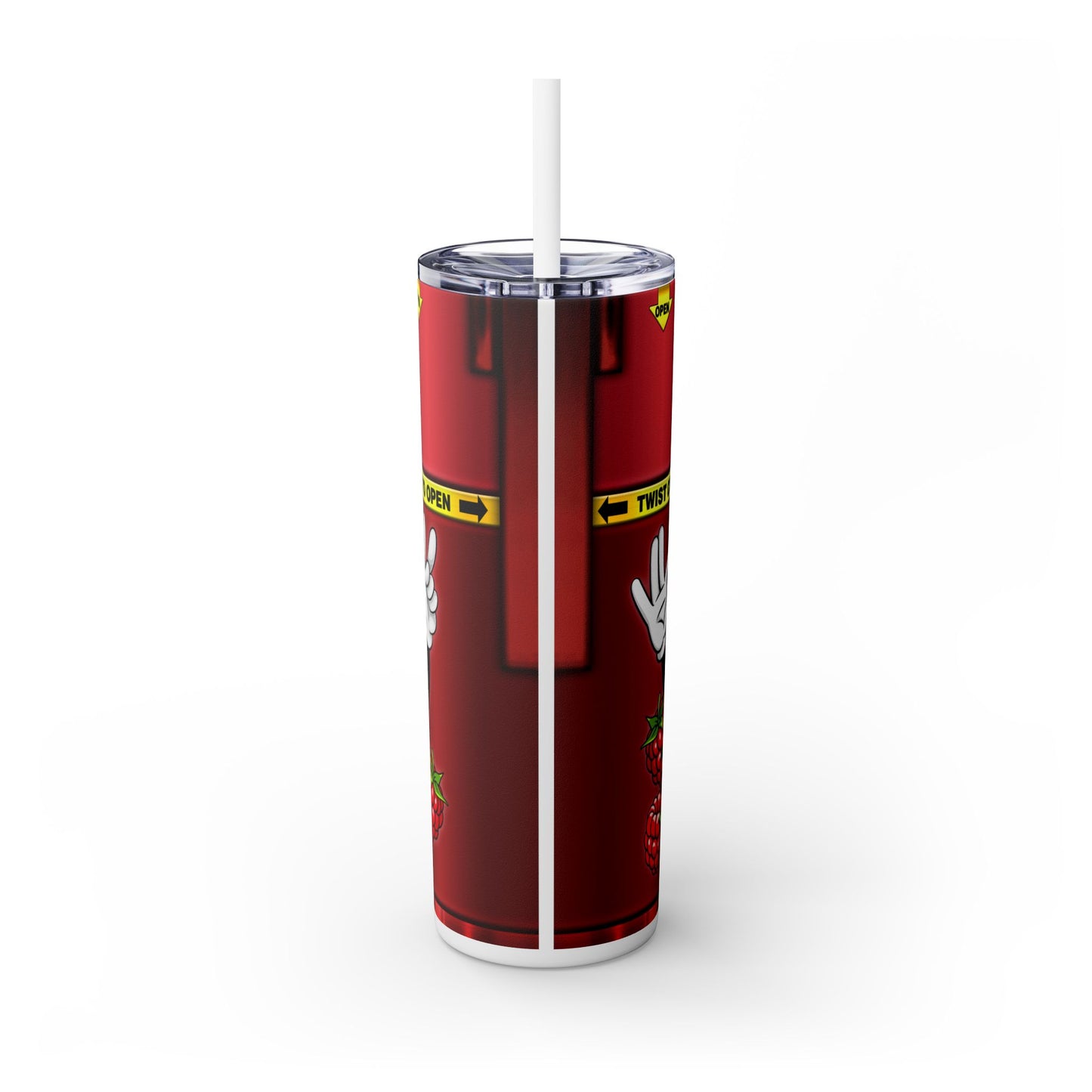 Jumbo Kush Pops Reefy Raspberry Tumbler with Straw, 20oz