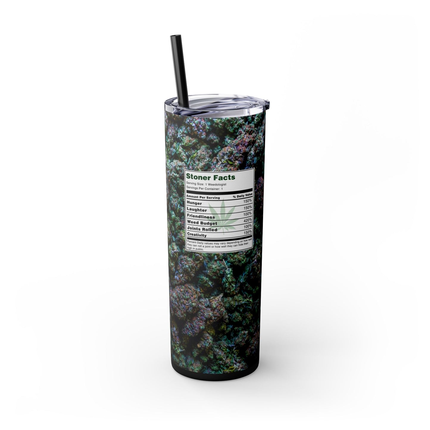 Cannabis High Time Tumbler with Straw, 20oz