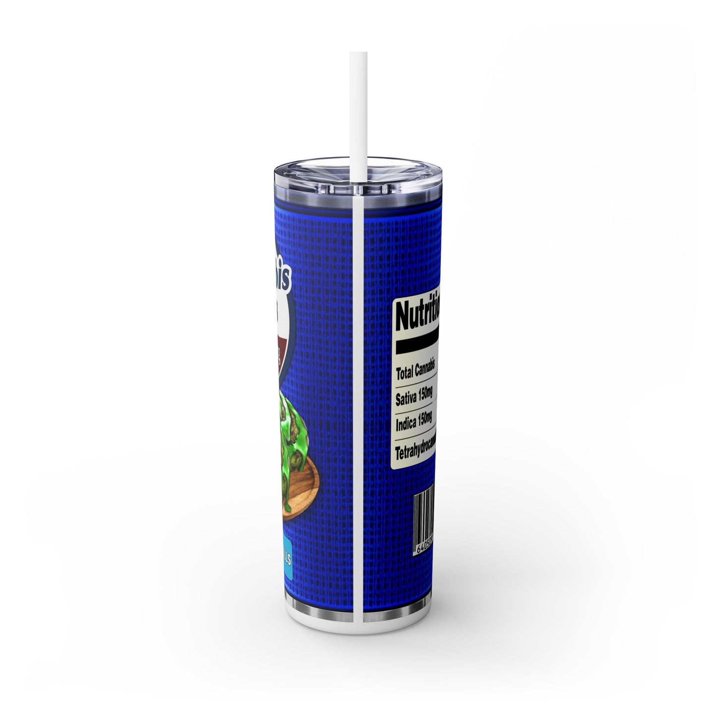 Cannabis Rolls Tumbler with Straw, 20oz