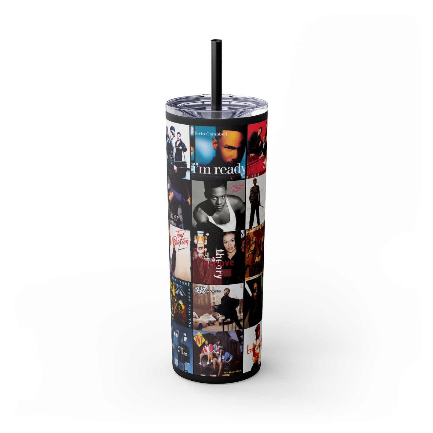 90's R&B Tumbler with Straw, 20oz