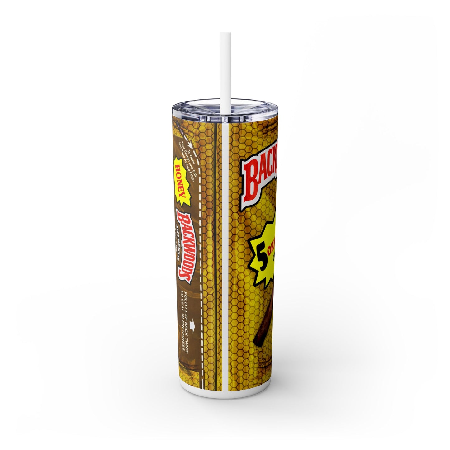 Gold Backwoods Tumbler with Straw, 20oz