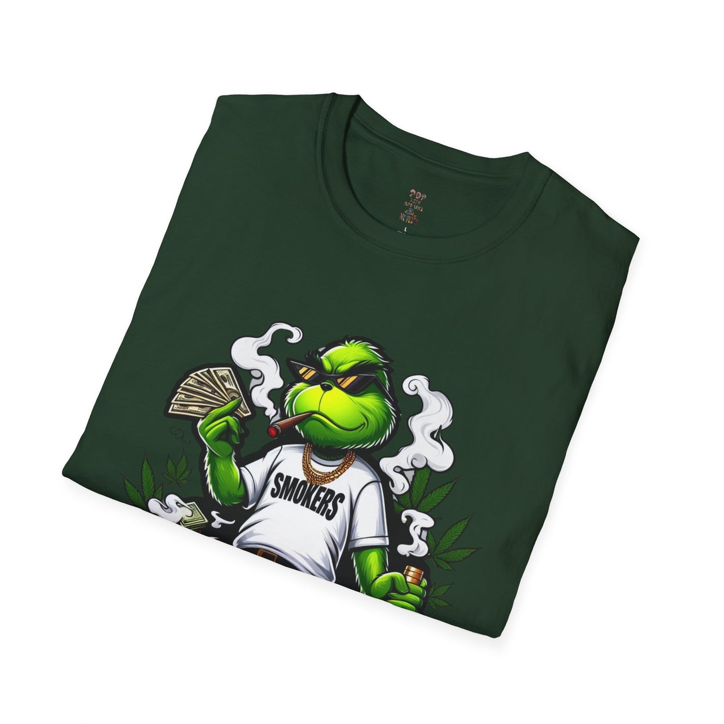 Smokers Grinch Softstyle T-Shirt
