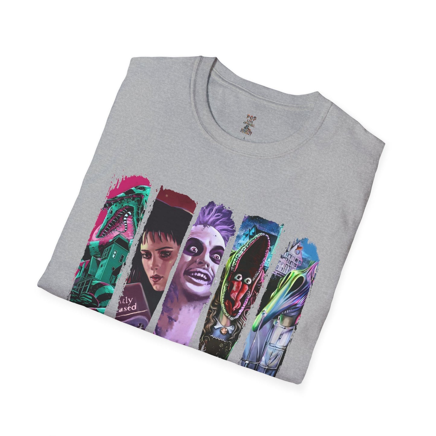 Beetlejuice Character Collage Unisex Softstyle T-Shirt