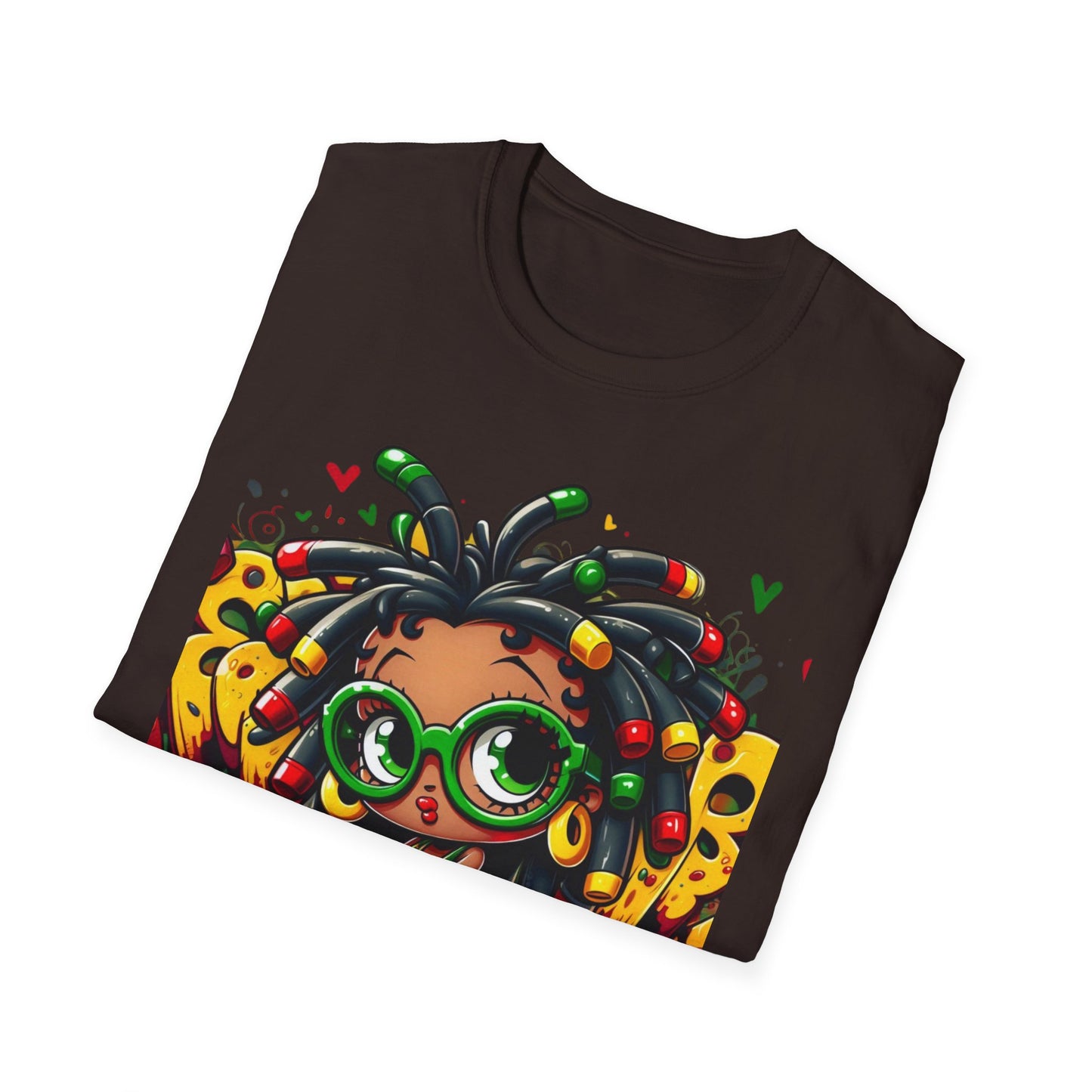 Locs and Glasses Betty Softstyle T-Shirt