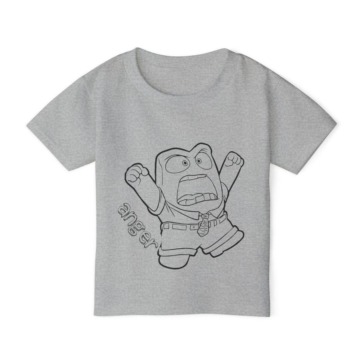 Anger II Coloring Shirt Heavy Cotton™ Toddler T-shirt