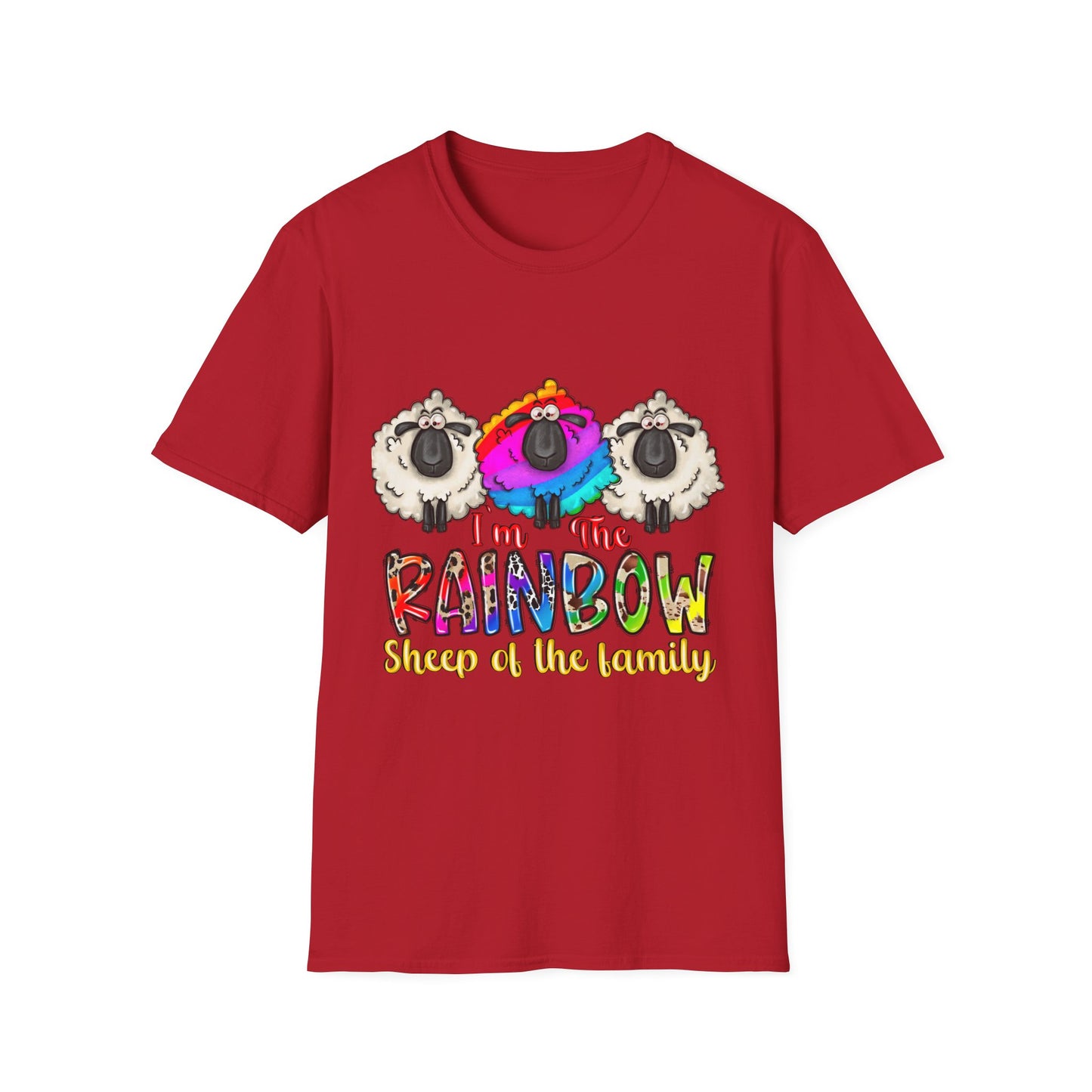 I am the Rainbow Sheep of the Family Softstyle T-Shirt
