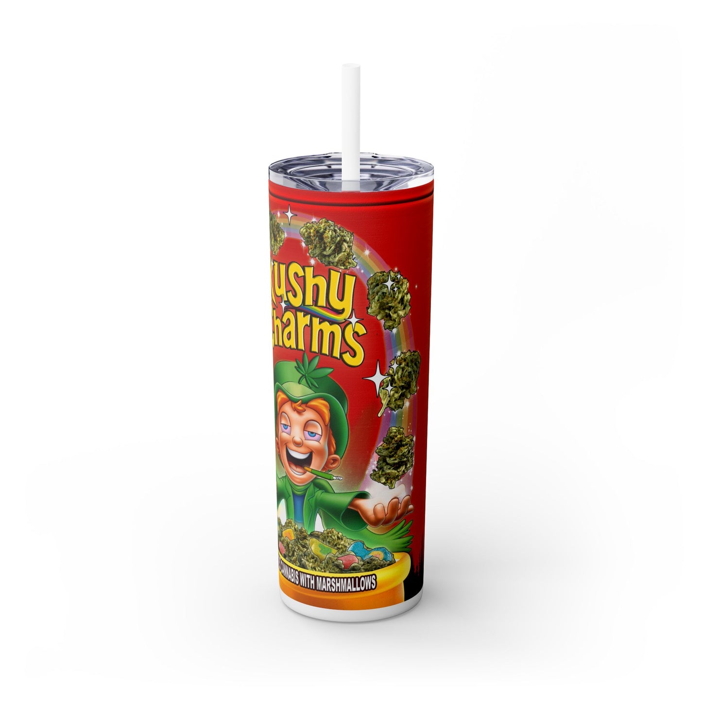 Kushy Charms Tumbler with Straw, 20oz