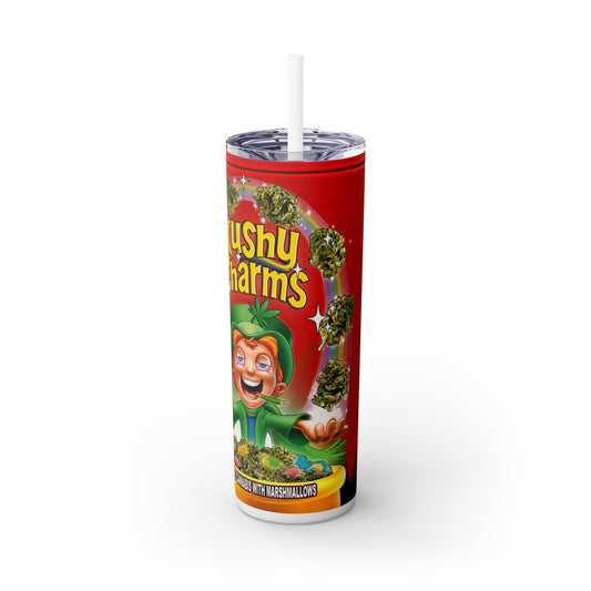 Kushy Charms Tumbler with Straw, 20oz