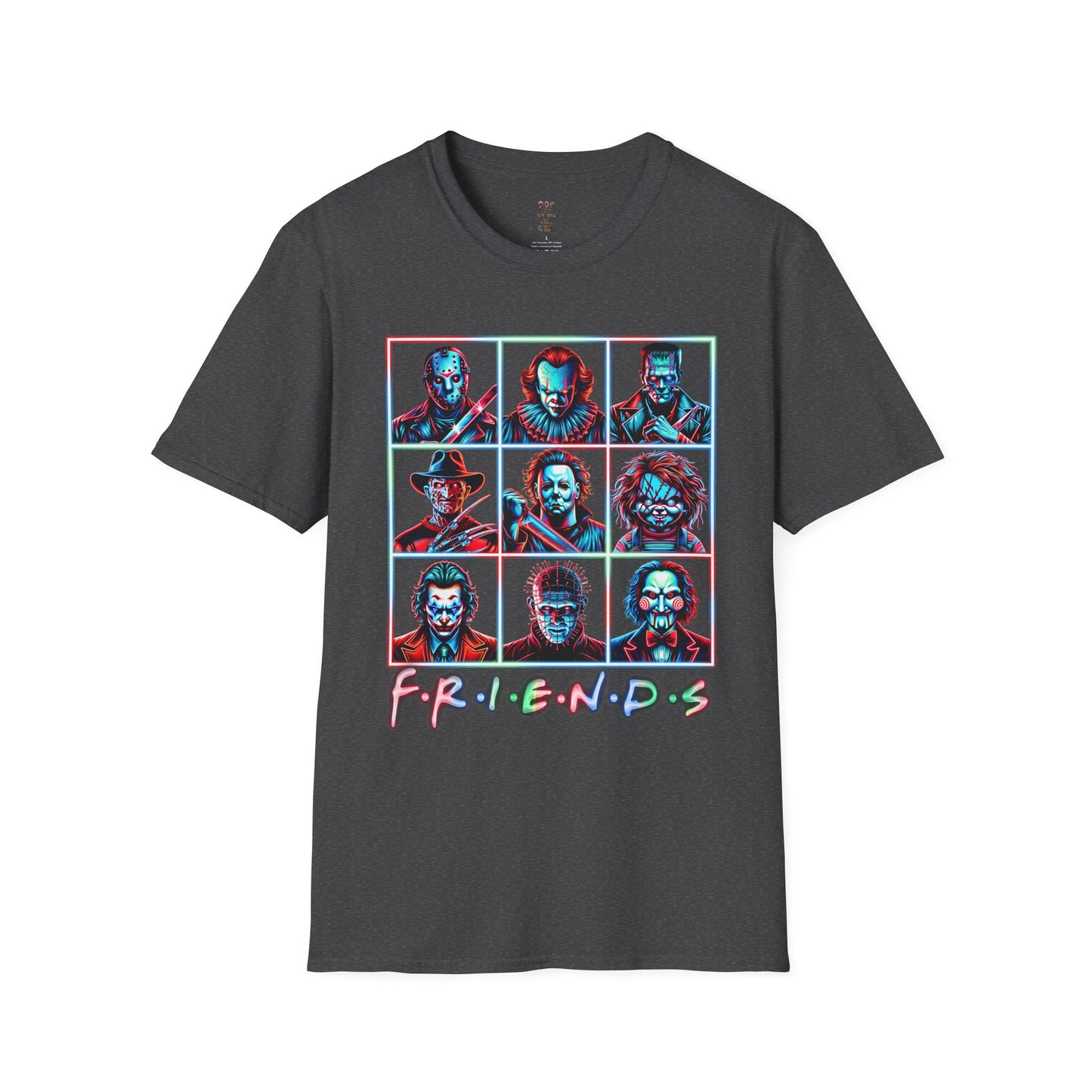 Horror Friends Tic Tac Toe Unisex Softstyle T-Shirt