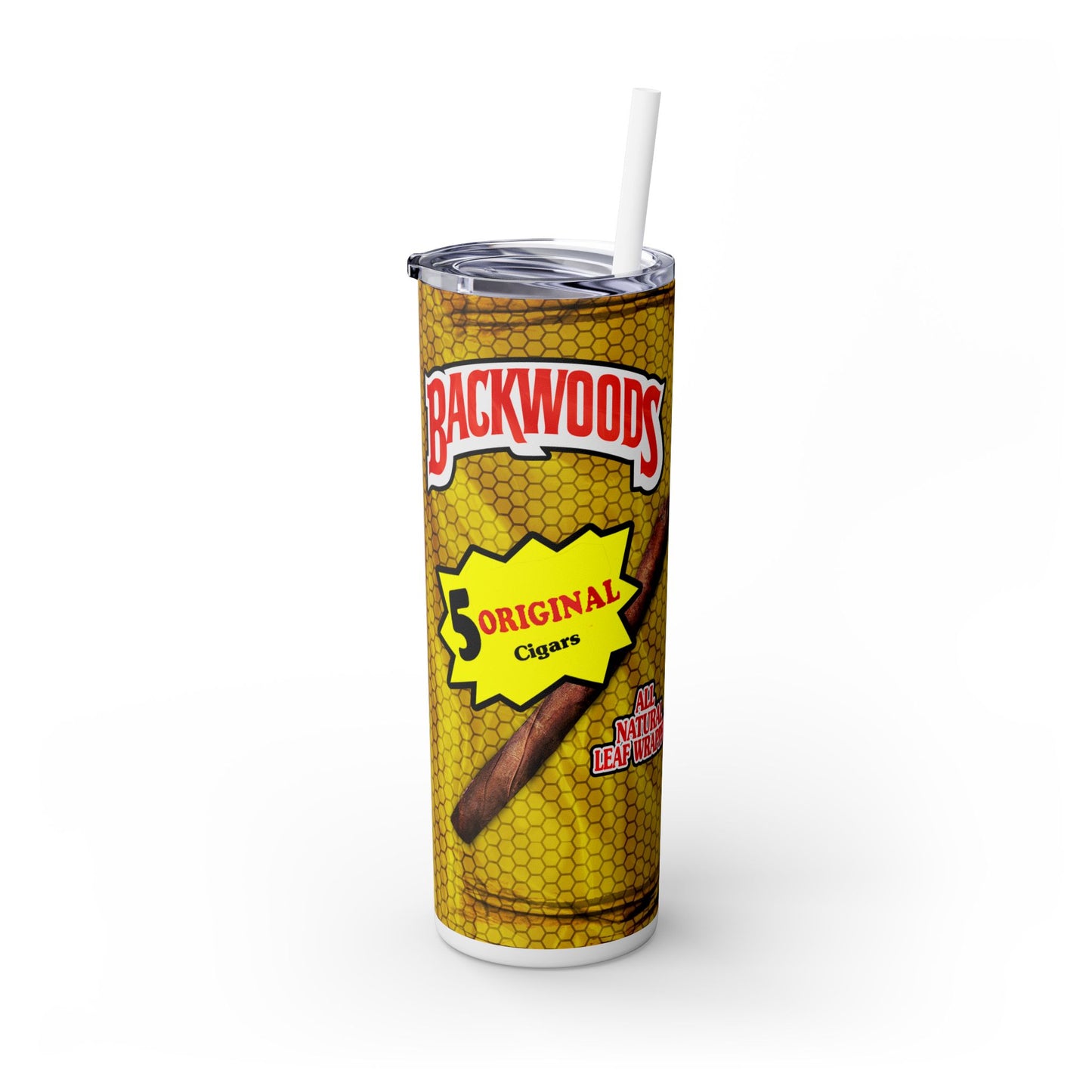 Gold Backwoods Tumbler with Straw, 20oz