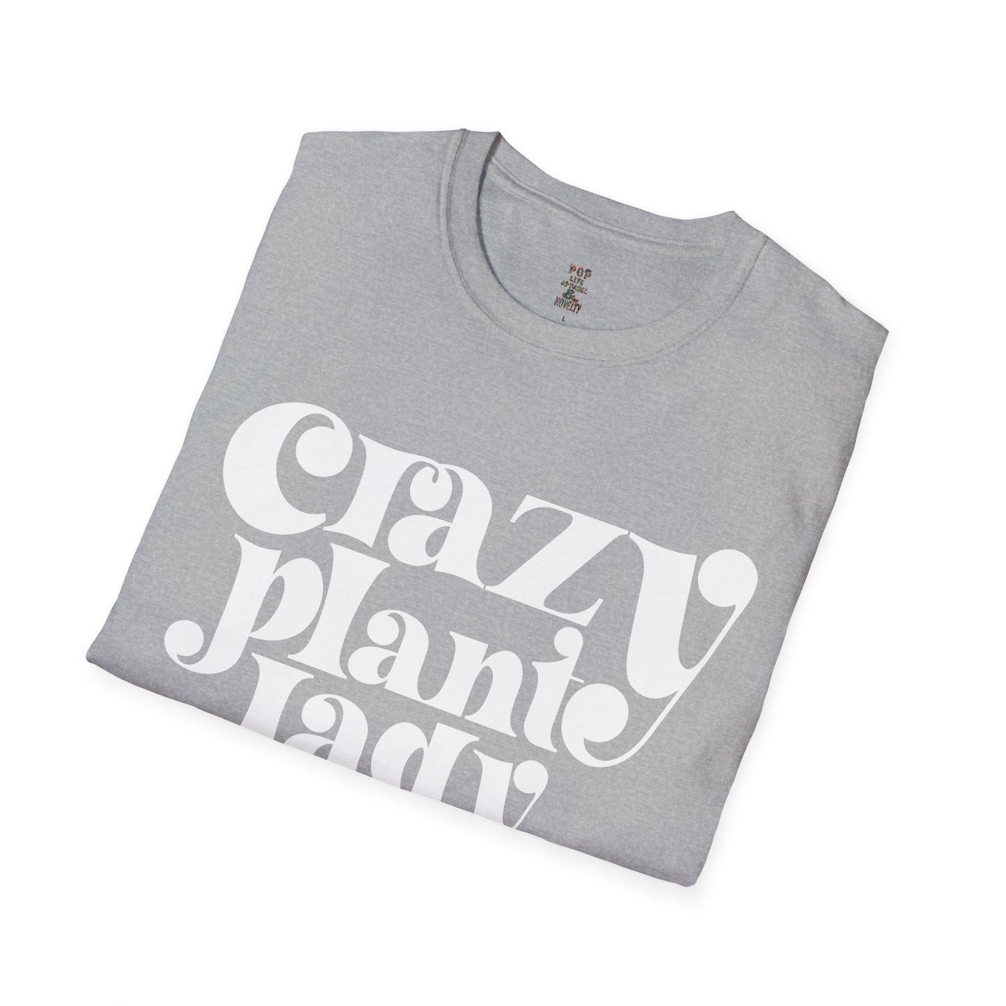 Crazy Plant Lady White Unisex Softstyle T-Shirt